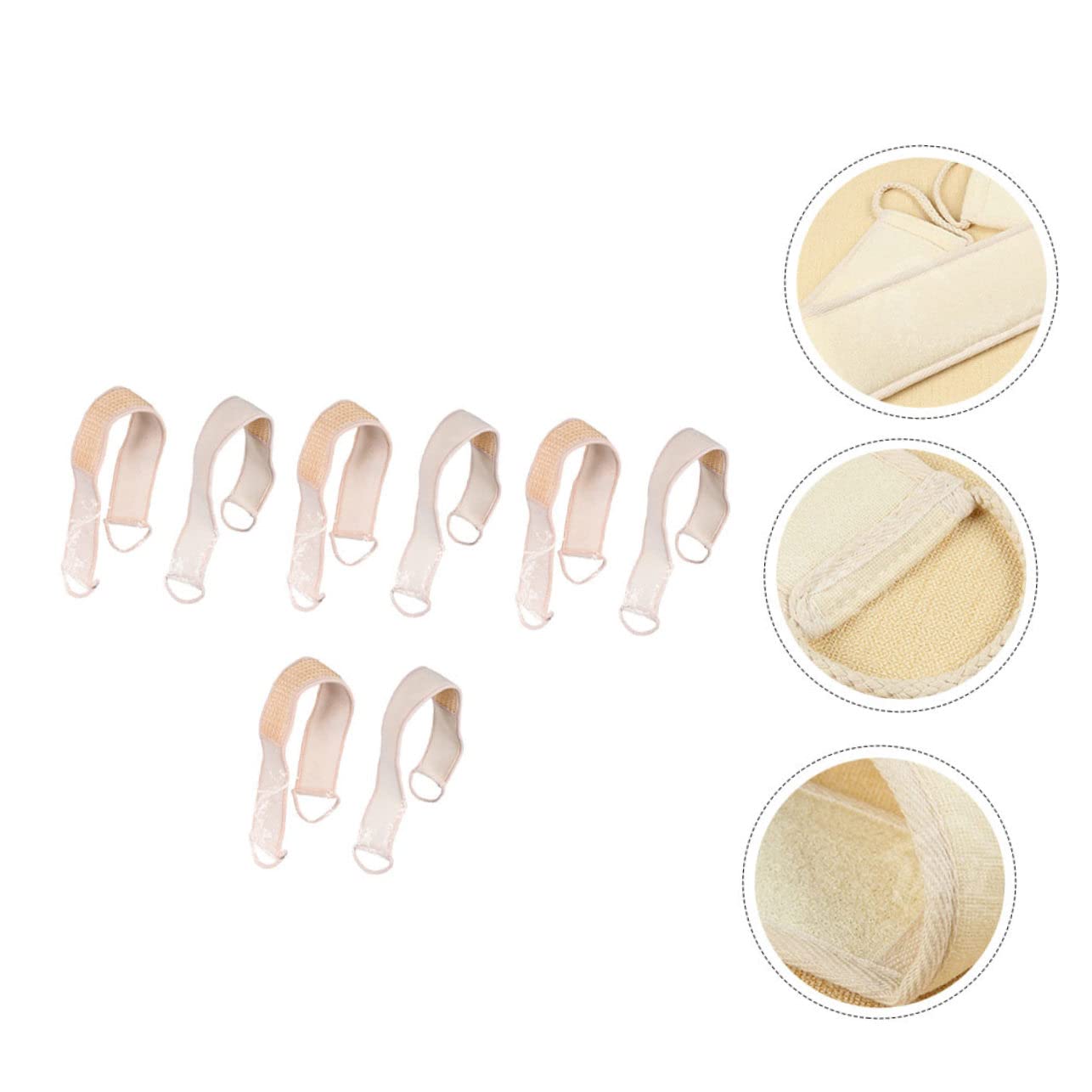 Toalla Exfoliante de Sisal para Espalda 10 Unidades Beige