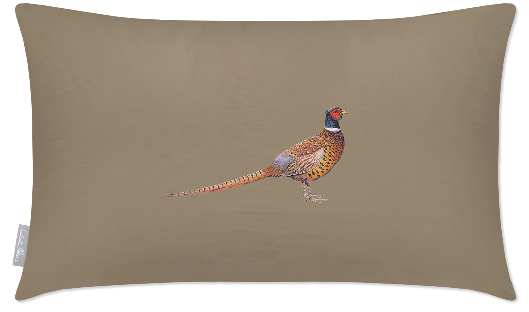 Izabela Peters Outdoor Cushions Waterproof, 55 x 35 cm, Filled Outdoor Cushion, Pheasant - Taupe, Garden Furniture Cushions, Outdoor Seat Cushions, Garden Chair Cushions — image 1