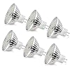 Wowatt 6 stuks MR16 LED warm wit LED GU5.3 MR16 12V 6W vervanging voor 40W 35W 20W halogeenlamp AC DC 12V geen stroboscoopeffect GX5.3 2800K hoge CRI 82 Ra 480lm heldere lamp lamp 120° abstracte hoek spot