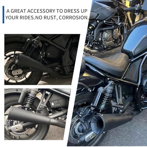 Midimttop MD0534 Motorcycle Stainless Steel Full Complete System Exhaust Muffler Pipe Header & Mid Pipe & Tail Muffler Compatible thumb #5