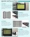 Aupar Aluminum Alloy RV Entry Screen Door Grille Adjusts from 22