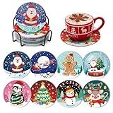 JANLOFO クリスマス コースター 8枚セット ダイヤモンドアート プレゼント 初心者向け 飾り 手作り・手芸キット