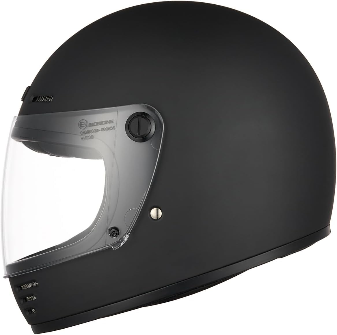CASCO INTEGRALE RETRO' VINTAGE CUSTOM ORIGINE OMEGA NERO OPACO XL 61/62