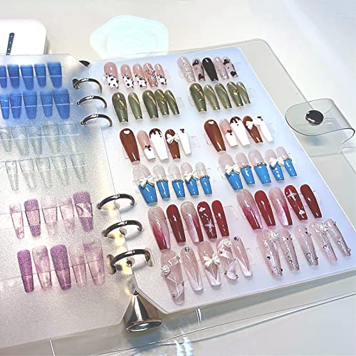 Press On Nail Organizer 10 PCS Clear Empty Press On Nail Storage ...