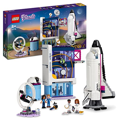 Lego 41713 Friends L’Académie de l’Espace d’Olivia, Jouet Éducatif sur l'espace avec Navette Spatiale, pour Filles et Garçons de 8 Ans et Plus
