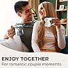 MIAMIO - Kissing Rabbit Mug Set of 2/13.5 oz Coffee Mug for Couples/Ceramic Coffee Cup Set/Gifts for Women/Men for Birthday, Easter or Christmas - Microwave- and Dishwasher Safe
