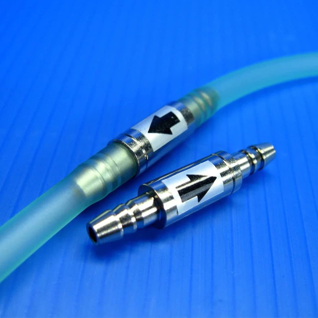 2 Piezas unidades de acero inoxidable CO2 desechable válvula antirretorno, de Aire Sin Retorno Antirretorno Difusor Regulador de Tubería de 4 mm en Sistema de Acuario