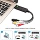GLER USB 2.0 Video Audio Konverter, VHS zu Digitalisieren Video Adapter, Support NTSC, PAL, SECAM, USB 2.0 Converter VHS Capture für Windows 2000, XP/Vista/VHS/VCR/DVD