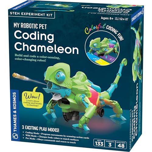 Thames & Kosmos My Robotic Pet: Coding Chameleon STEM Building & ...