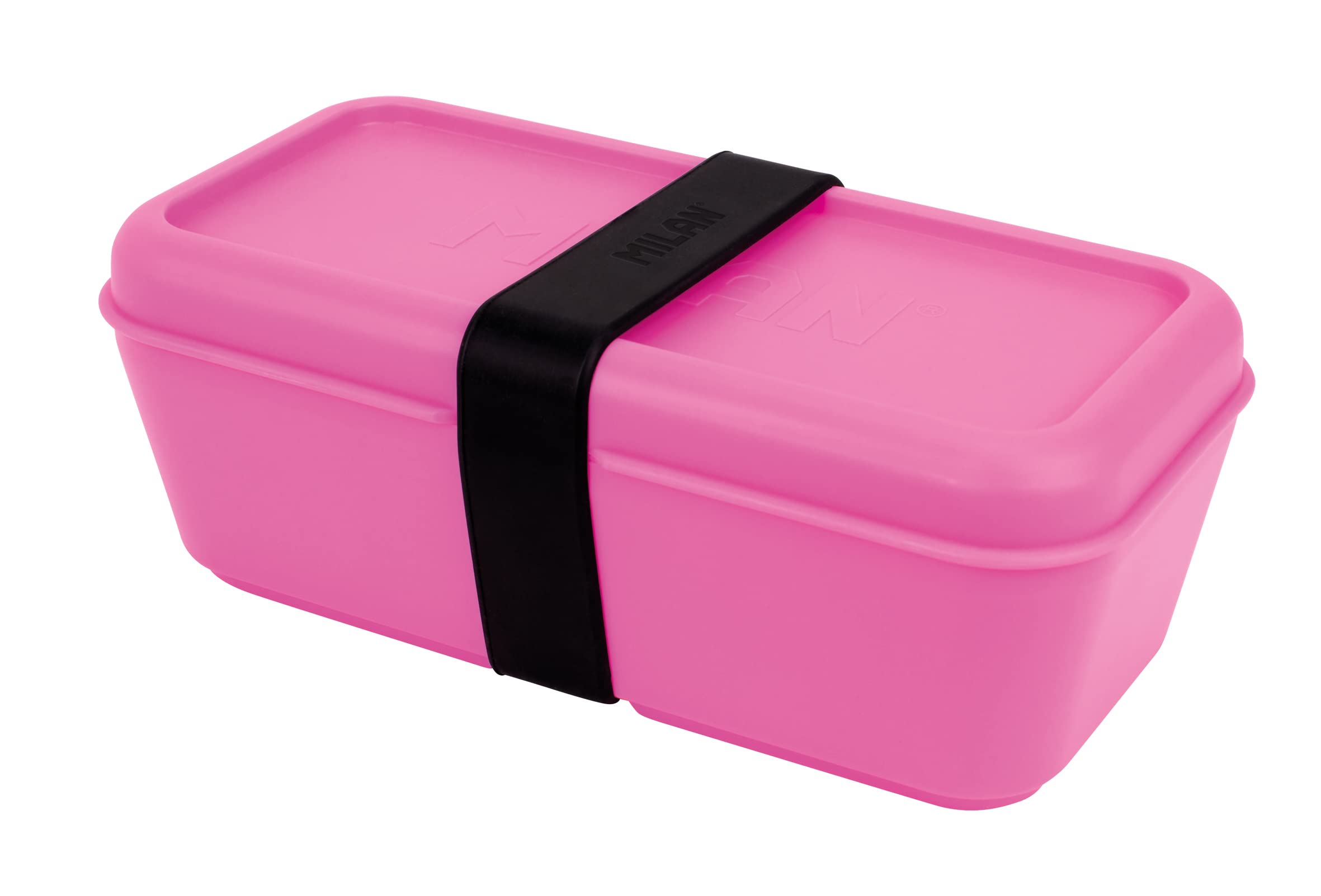 MILAN® Contenitore Per Alimenti Rettangolare 0,75L Turchese – Serie SUNSET, Con Divisore, BPA Free, Adatto A Microonde E Congelatore