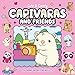 Cute & Comfy Coloring Book for Adults - Capivaras and Friends - Livro de Colorir Adulto