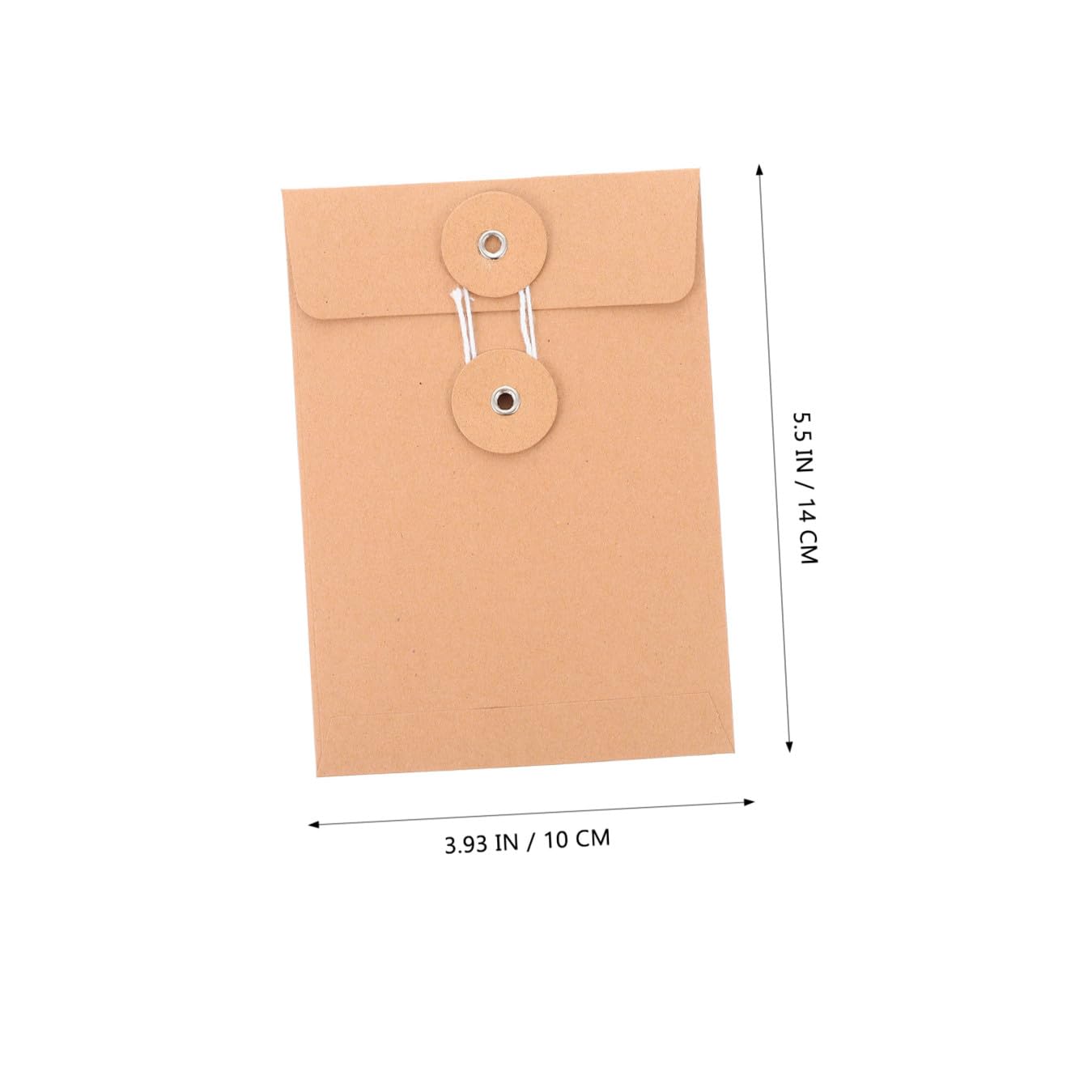 NUOBESTY 75pezzi Buste Carta Kraft Con Chiusura Cordoncino Porta Documenti Retrò Per Ufficio e Scuola Per Fatture e Archiviazione Di Materiale Cartaceo