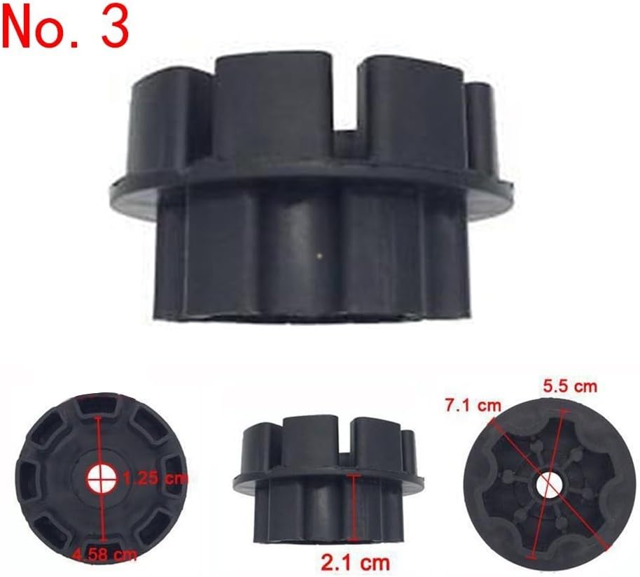 Electric Car Tire Adapter, Ride On Toy Wheel Connector, Plum Blossom Gearbox Coupler for 390 550 570 Motor, 12 Inch Pneumatic Tire Clip, Double Drive(No.3)