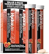 Hydralyte Electrolyte Tablets | Blood Orange Flavored Electrolytes | Pre-Workout and Post-Workout...