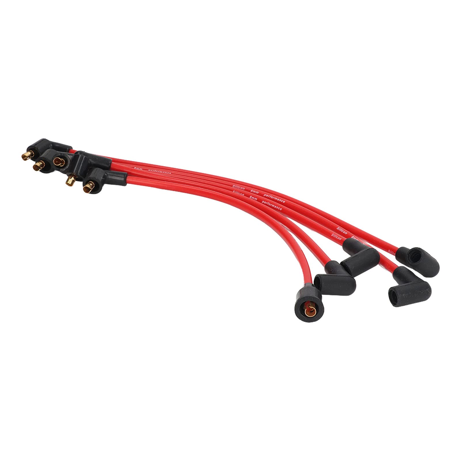 5 sztuk 8 mm Kable kablowe do modeli MGB 1800cc Kable HT Świeca silikonowa czerwona części zamienne do samochodów Części zapłonowe świeca zapłonowa