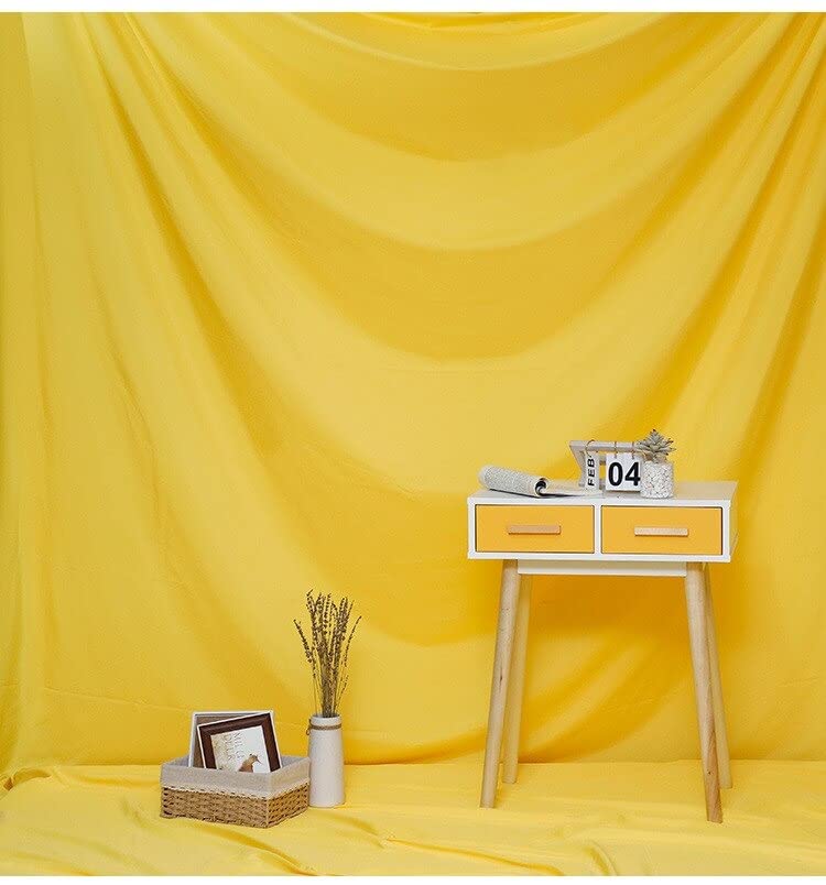 Fond studio photo jaune accessoire portrait tissu 3x5m