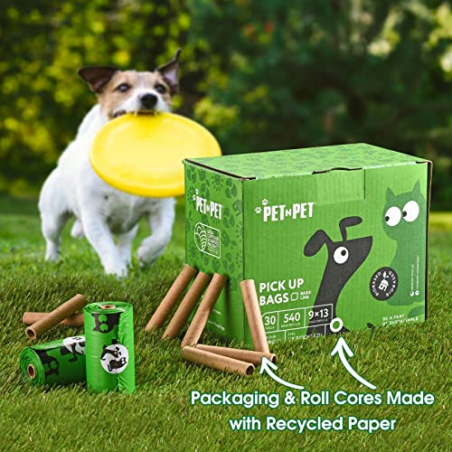 Pet N Pet Dog Poop Bag, 540 Counts Poop Bags For Dogs, 38% Plant-Based & 62% Pe Dog Bags For Poop, 30 Dog Poop Bags Rolls, Doggy Poop Bags, Doggie Poop Bags, Dog Waste Bags, Dog Bag, Cat Poop Bags #TOP5