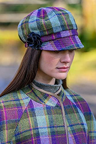 Ladies Plaid Newsboy Cap #TOP2