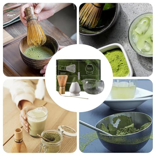 Ustensiles de fabrication de thé traditionnels et set de matcha avec bol - 5