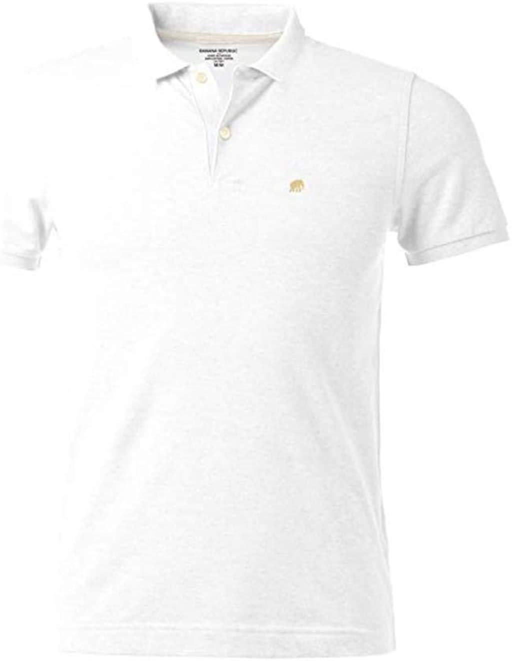 Men's Classic Fit Polo Shirt Elephant Logo