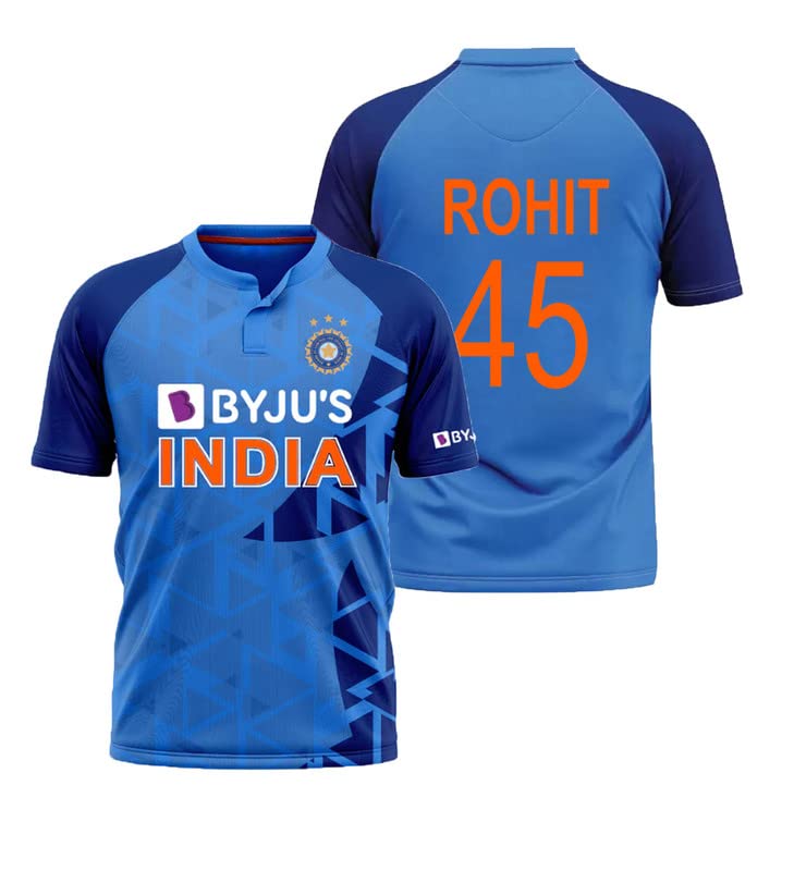 Buy World Cup T20 CRIC India Jersey 20222023 Rohit 45 (Mens & Boys) Cricket Online at