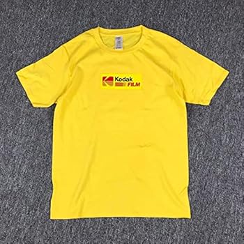 Summer Men Women Korea Retro Loose Wild Kodak Letter Cotton