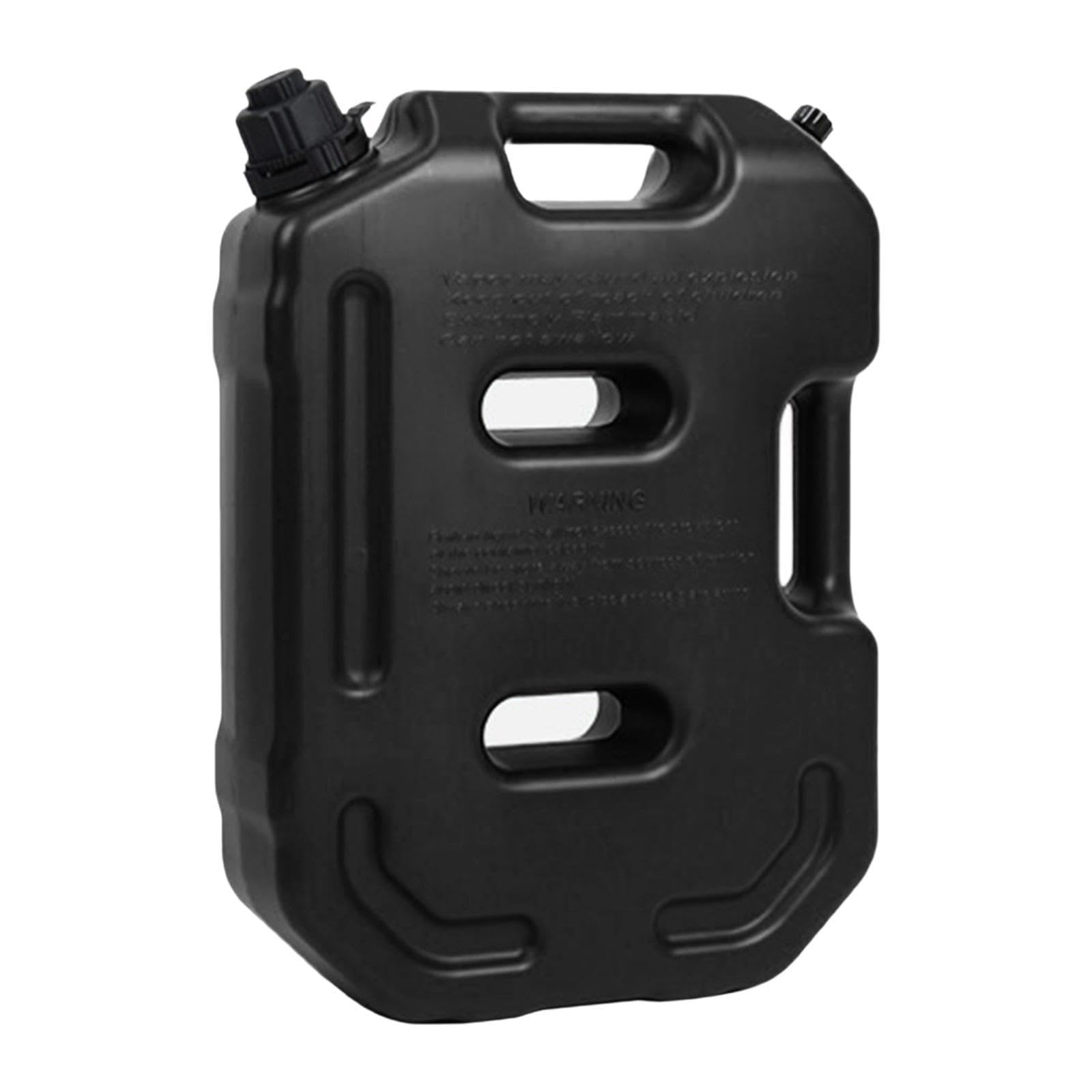 Depósito de Combustible Recipiente para Gas Vehículo Tanque de Contenedor Almacenamiento Líquido en PETG Resistente Adecuado P, Negro
