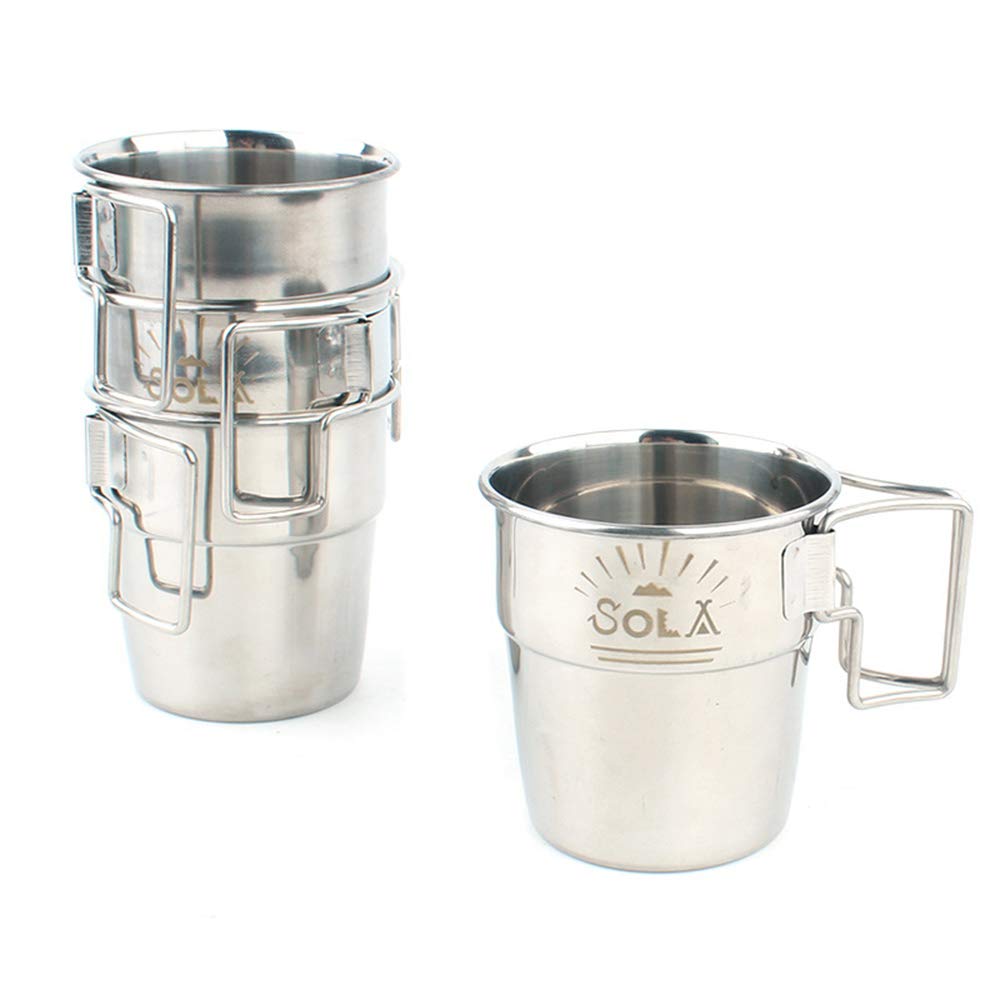 Stackable Stainless Steel Coffee Cups 