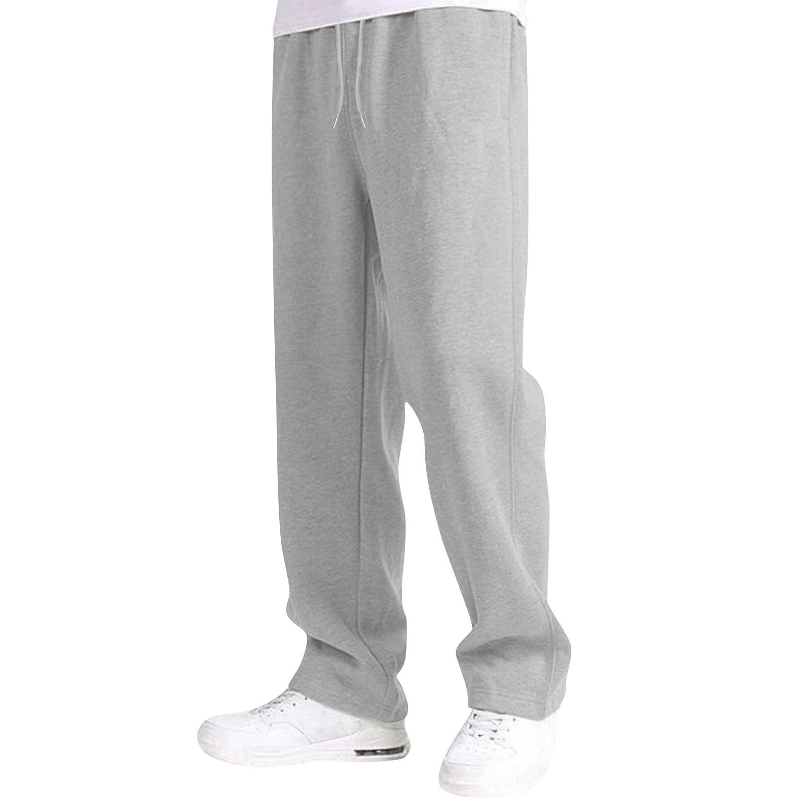 Pantalones de chándal para niños, pantalones de deporte de pierna recta, cintura elástica, pantalones de jogger con bolsillos, holgados, cómodos, para el tiempo libre, para la escuela, el día a día