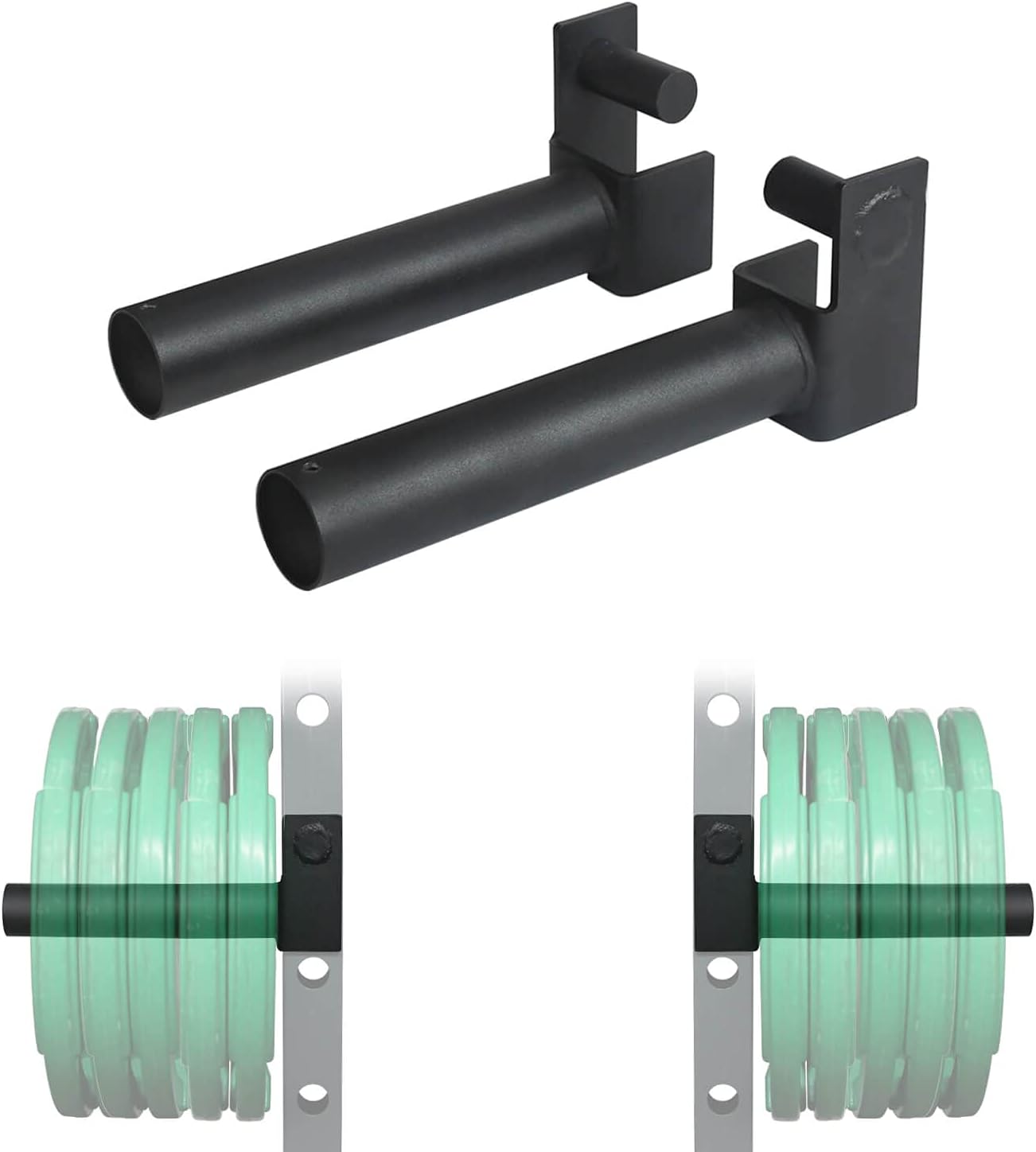 Weight Plate Holder Power Rack Attachment Fit 2"x2" Tube，Weights Storage Rack : Sports & Outdoors