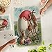 Lantern Press Easter Greetings in German, Rabbits Painting an Egg, Vintage Artwork 1000 Piece Jigsaw Puzzle for Adults, Made in USA with Reference Poster