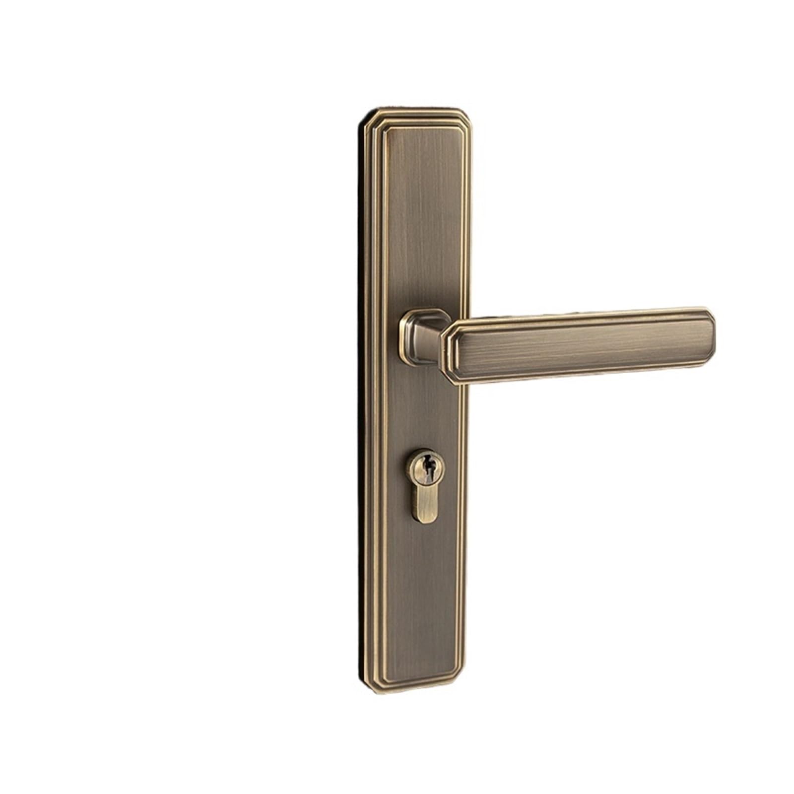 Kfvmvtdw One Color Brushed Copper Pure Door Lock Silent