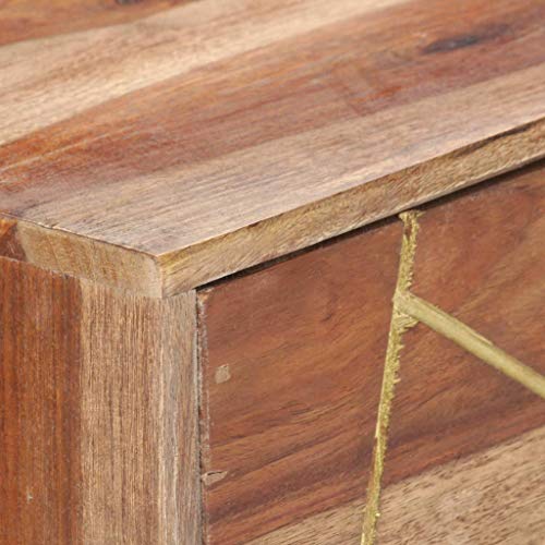 Bureau Bois Massif Moderne Style Industriel de Bureau Ordinateur Rangement - 6