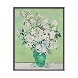 Van Gogh Art Print Poster, Roses Vincent Van Gogh Wall Art Exhibition For Wall Decor, Gallery Collection Artwork for Bedroom and Livingroom Decor (11x14 inches (Unframed), Roses (1890))