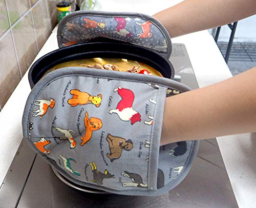 image for RED LMLDETA Pot Holders Set of 2 with Transparent Clear Silicone Shell