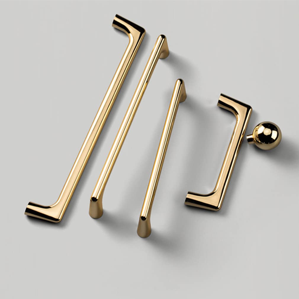 Flexzion Cabinet Handles Gold Cabinet Pulls And Knobs 7.5-Inch Modern Dresser Drawer Handles For Kitchen Cupboard, Bathroom, Vanity Dresser Cabinet Hardware Drawer Door Bar Replacement (10 Pack, Gold - View #8