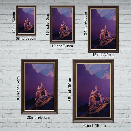 Impression sur toile Contentment Maxfield Parrish cadre à suspendre bureau - 2