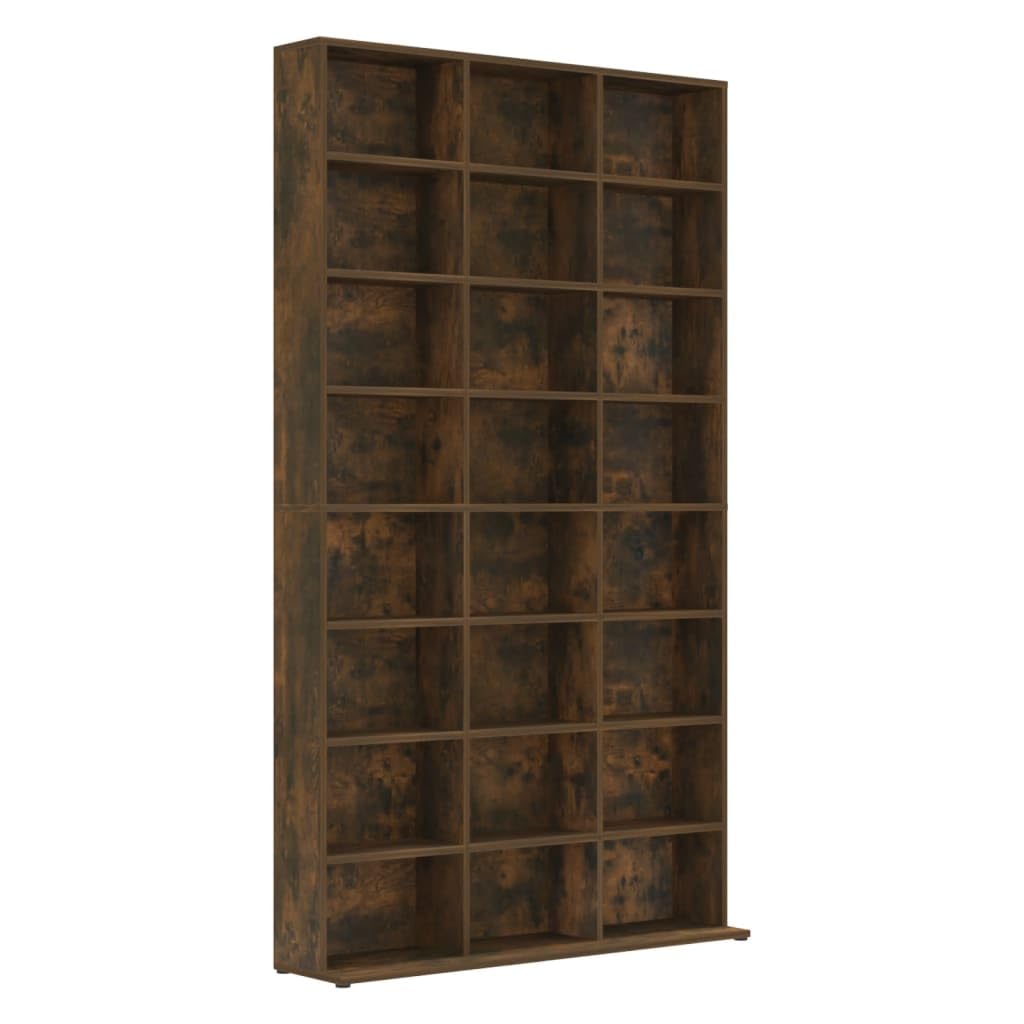 Vidaxl Cd Cabinet Smoked Oak 102X23X177.5 Cm Engineered Wood from B&Q