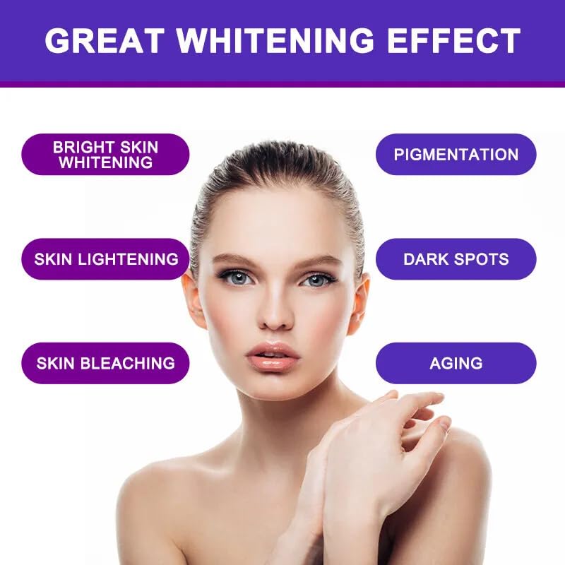 Glutathion Blanchiment Capsules (120 Capsules) Blanchiment de la Peau Brillante Soutien Immunitaire