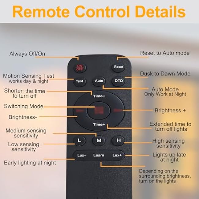 Porch Light with GFCI Outlet with Remote, Dusk to Dawn Outdoor Lighting with Outlet, Upgraded 4 Lighting Modes Motion Sensor Outdoor Lights, Waterproof Outside Lights for House Patio Garage Front Door