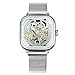 Produktbild Armbanduhren,Mode Lässig Durchbrochene Quadratische Automatische Mechanische Uhr, Silber