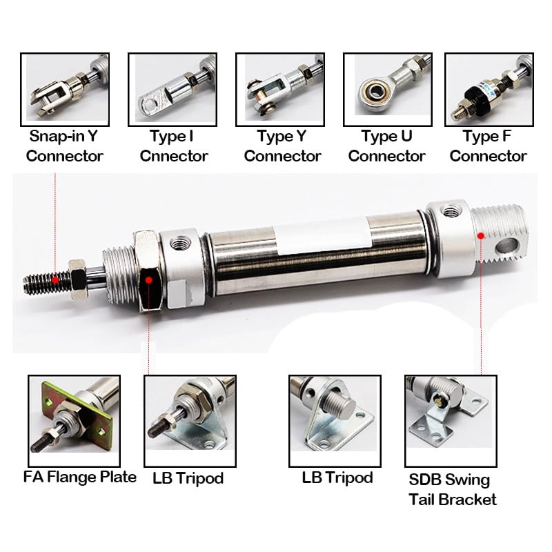 Vérin pneumatique 32mm pour automatiser les mouvements des machines de tri