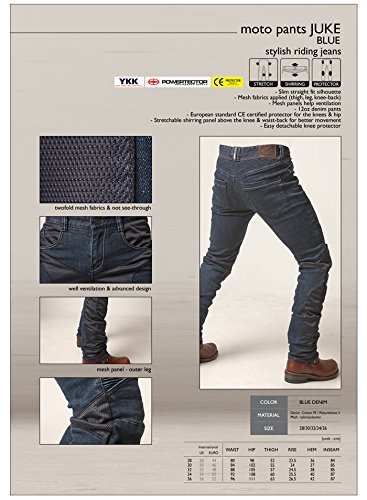 Amazon.co.jp: 【uglyBROS】 MOTO PANTS JUKE BLUE 30 (mesh jeans