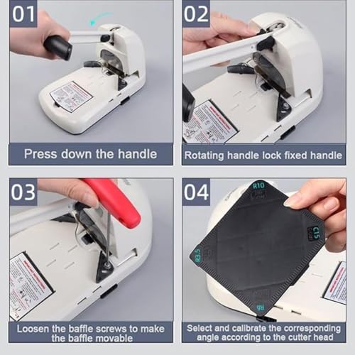 Perforatrice manuelle pour arrondir les angles sans effort et sans raté