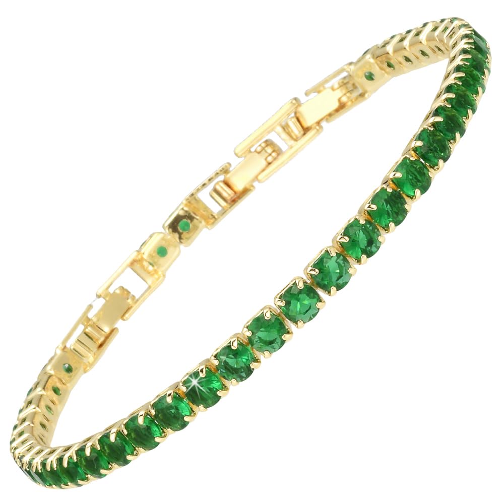 RIZILIA Not-Your-Basic Minimalist to Statement CZ Tennis Bracelet for Women