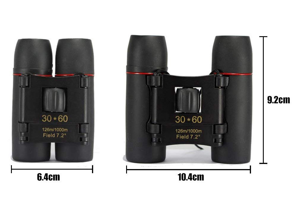 Jumelles Compactes 8x21 ARPDJK - Léger Et Pliant - Champ De Vision 126m/1000m - Pour Observation Et Sports