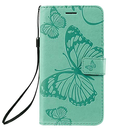 PU Leather Flip Cover Compatible with Samsung Galaxy S20 Ultra, Green Wallet Case for Samsung Galaxy S20 Ultra