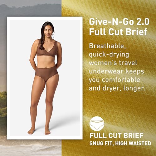 Image of ExOfficio Women's Give-N-Go 2.0 Full Cut Brief - Breathable Durable Easy Care Travel Underwear
