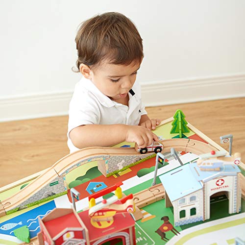 Image of Teamson Kids Preschool Play Lab Kids 85-pc. Train Table & Town Playset, Multi | Preschool, Play Lab, Activity Table