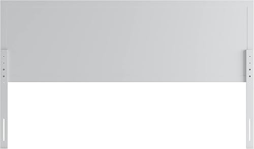 Miniatura 7 de Flash Furniture Oliver Cabecero ajustable de madera con paneles para marcos de cama universales de metal, tamaño King, color blanco